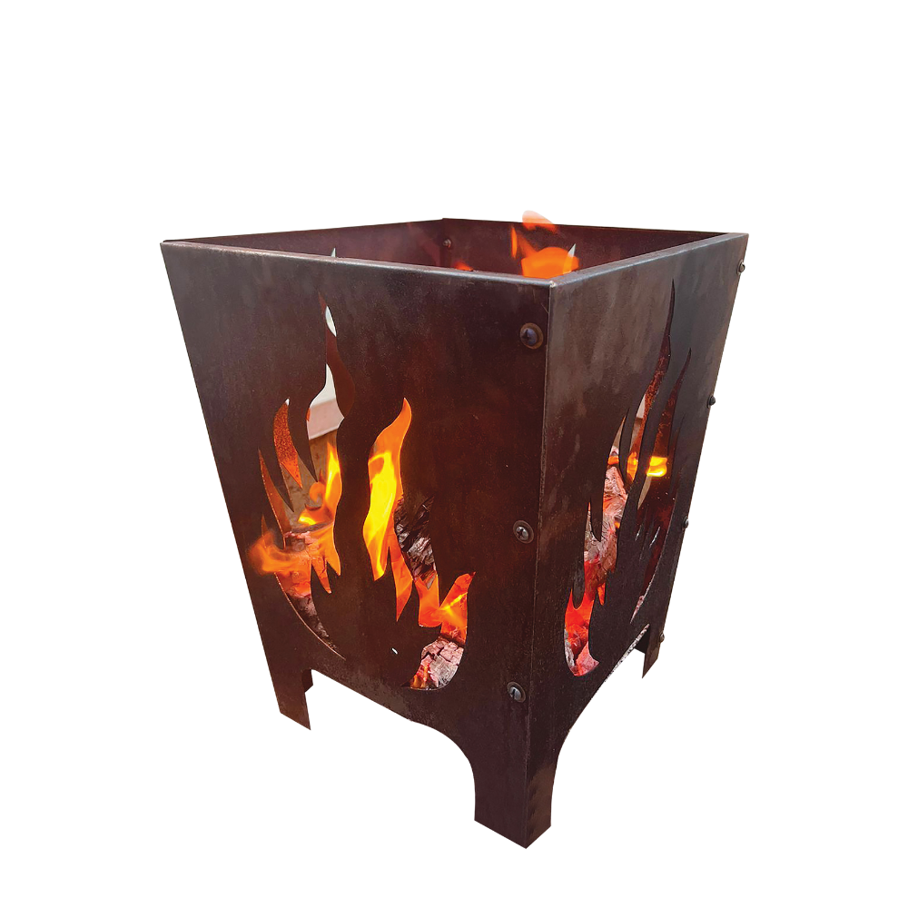 outdoor fire pit basket
