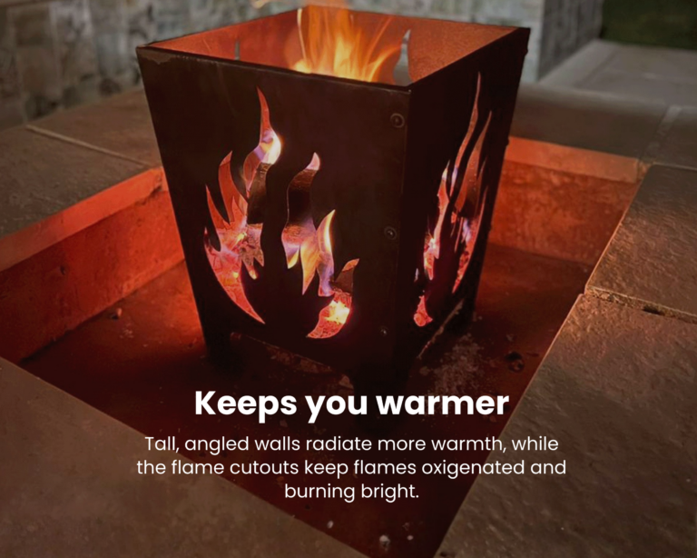 outdoor fire pit basket
