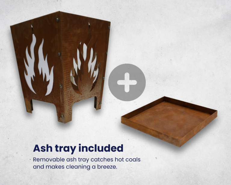 outdoor fire pit basket