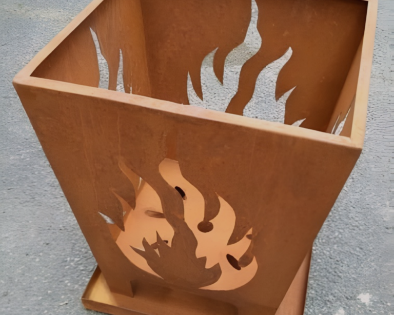 outdoor fire pit basket